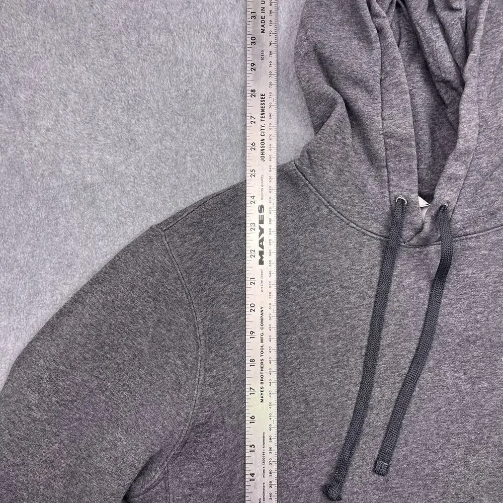 Nike Hoodie Mens Medium Gray Pullover Long Sleeve Drawstring Sweatshirt
